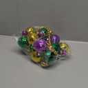 Henoyso 2 Set 50" Jumbo Mardi Gras Beads Necklaces Lighted/unlighted Assorted Costume Necklace Metallic Necklace Party Mardi Gras Decoration for Festival Parades Celebrations Carnival(Simple)