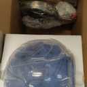 Blue Glass Pendant Lights Kitchen Island Lighting Globe Pendant Light Fixtures Modern Pendant Lighting for Kitchen Island Bedroom Living Dining Room Light Fixture(5.9in, 1-Pack)