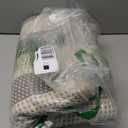 BUAGETUP Outdoor Rug 3'x 5',Grey and White Striped Area Rug Hand-Woven Cotton Porch Rug Machine Washable Indoor/Outdoor Area Rug Floor Mat for Farmhouse Living Room Bedroom