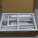 Fomcet 8FT x 8FT Backdrop Stand Heavy Duty with Base, White Portable Adjustable Pipe and Drape Backdrop Stand Kit, Square Metal Arch Party Frame for Wedding Birthday Parties Banquet Decorations