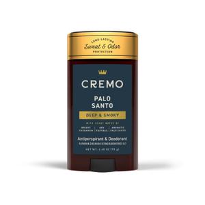 Cremo Deodorant for Men, 48-hour Sweat and Odor Protection, Palo Santo (2.65 Ounce (Pack of 1))