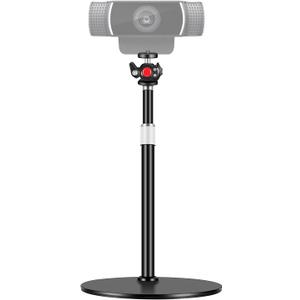 Nycetek Webcam Tripod Stand for Desk: Webcam Stand for Logitech Brio | C920 | C922 | 301 300 | - Height & Angle Adjustable Desktop Tripod for Light & 1/4" Thread for Live Streaming | Video Calling