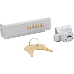 C.R. LAURENCE TDK7AKA CRL Aluminum Stick-On Showcase Lock - Keyed Alike