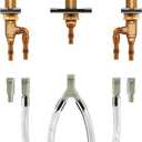 Moen 4794 M-Pact Two-Handle Roman Tub Valve with 10-Inch Center and 1/2-Inch PEX Cold Expansion