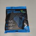Lux Dual Grip Socks - Soccer Grip Socks for Men and Women. GripArray Performance & Comfort (Large, White)