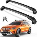 KINGGERI 300lb Lockable Roof Rack Cross Bars Compatible with Mercedes Benz GLC 2016-2022 with Flush Side Rails, Heavy Duty Aluminum Roof Rails Crossbars Luggage Accessories