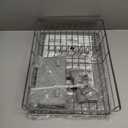 SNTD Dish Drying Rack - Small Dish Rack for Kitchen Counter, Stainless Steel Dish Drainer with Utensil Holder and Drainboard, 11" W x 15" L (Grey) (Gray)