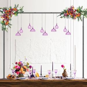 Over The Table Rod Stand with Clamps, Adjustable 27.95-100In Length 32.67-47In Height Black Metal Balloon Flower Table Arch Decoration for Party, Birthday, Wedding, Anniversary, Valentine's Day