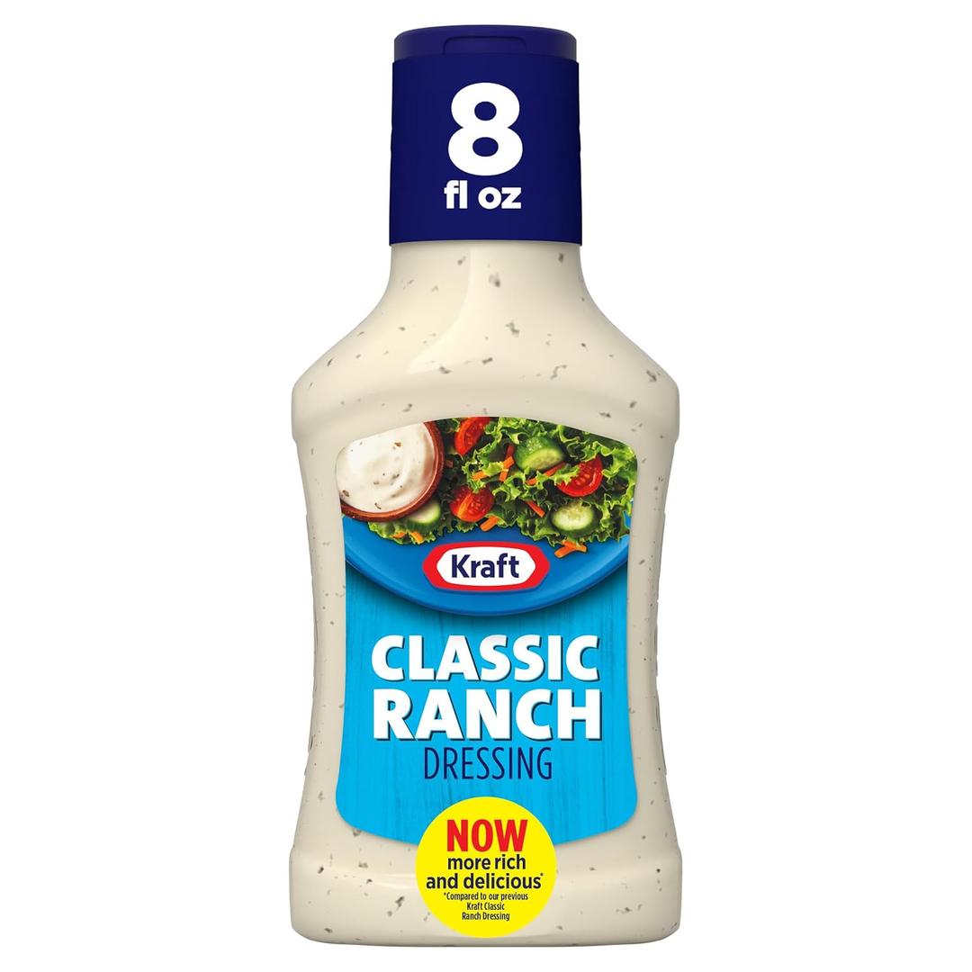 5 x Kraft Classic Ranch Dressing, 8 fl oz Bottle (EXP 11/18/25)