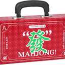 Empty Mahjong Carrying Case for Different Mahjong Tiles, Mahjong Storage Box(Case Only