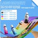 31 32XL Ink Bottle Set Refill for HP Smart Tank 7600 7602 7300 7301 7001, 5000 5101 5102, 6000 6001 651 551 Printer. Black CMY