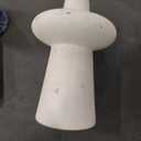 loudcrest White Ceramic Table Lamp for Bedside Table, Living Room, Dining Room, Buffet, Entryway