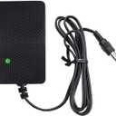 12V 1.5A Battery Charger with DC5521 Male Connector for 14.6V Lithium LiFePO4 Deep Cycle Rechargeable Batteries Pack, 12.6V Li-ion Battery Pack, Kid Ride On Toys Best Choice Wrangler SUV, Dynacraft