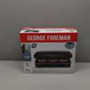George Foreman Family-Size Grill & Panini Press, Nonstick Ceramic Coating, Fat-Removing Slope, Adjustable Angle, Indoor/Outdoor Use (5-Serving)
