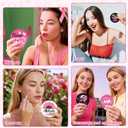 Y1tvei Breast Cancer Awareness Mirrors - 36Pcs Pink Ribbon Motivational Encourage Gift for Christian, Survivor Portable Mini Mirror Inspirational Thanksgiving Birthday Gifts for Christmas Party Favors