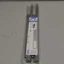 2Pack Tension Curtain Rod 26-39 inch Spring Tension Rod Silver Adjustable Spring Rod Extendable Tension Rod for Kitchen, Bathroom, Window, Bookshelf, Closet