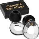 Concert Ear Plugs, High Fidelity Hearing Protection for RaveFestivalMusiciansTravel, Comfortable Silicone EarPlugs for ConcertsWork,30 dB Noise Reduction Gifts for Everyone