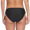 Body Glove Women's Smoothies Nuevo Contempo Solid Full Coverage Bikini Bottom Swimsuit (Black, M)