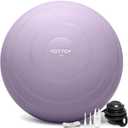 YOTTOY Anti-Burst Exercise Ball for Working Out, Yoga & Pregnancy, Extra Thick Workout Ball for Physical Therapy & Fitness (18IN/48-55cm)
