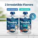 Blue Buffalo Tastefuls Pures Variety Pack, Natural Cat Food Complement, Resealable Twist Cap Pouches, Chicken and Tuna, 3-oz (12 Count, 6 of Each Flavor) (EXP 09/30/27)