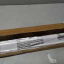 LazBlinds Cordless Cellular Shades, No Tools No Drill Blackout Honeycomb Shades Pleated Blinds for Windows, 44'' W x 48'' H, Silver White