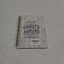 Knibeo Hunting Notebook Journal - To Go to Sleep I Count Antlers Not Sheep, Gifts for Hunting Lovers, Hunter Gifts, Deer Lover Gifts, 5.58.3 Lined Paper Spiral Bound Notebook with 164 Pages