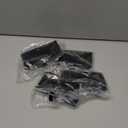 Zhengmy Christmas Stocking Holders for Mantle Weighted Stocking Holder Fireplace Hangers for Xmas Holiday Party Decoration(Stainless Steel,Black,4 Pcs)