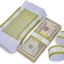 3 x L LIKED Pack of 500 Currency Band Self Sealing Currency Straps Bands Money Bill Wrappers (Gold $10000-500 PCS)