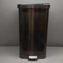 Glad Stainless Steel Step Trash Can, Series 2 with Clorox Protection - Large Metal Kitchen Garbage Bin with Soft Close Lid, Foot Pedal and Waste Bag Roll Holder, 20 Gallon