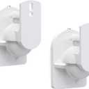 WALI Speaker Wall Mounts, Bookshelf Speaker Wall Mount Brackets, Surround Sound Speaker Mounts, Hold up to 7.7 lbs, (SWM202-W), 2 Pack, White