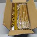 WellSign 6.6FTx6.6FT Wedding Balloon Arch Backdrop Stand, Gold Square Rectangular Metal Background Arch Frame for Garden Flower Arch, Birthday, Baby Shower Parties Decoration