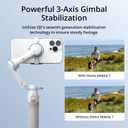 DJI Osmo Mobile 7 Gimbal Stabilizer for iPhone, Android, Built-in Tripod, Portable Stabilizer for iPhone, Selfie Stick, 3-Axis Phone Gimbal, ActiveTrack 7.0, One-Tap Edit, 10hrs Use, Phone Charging