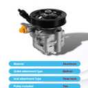 TAUTOY 21-5196 Power Steering Pump with Pulley 2.5L 2458CC Only For Subaru Forester 2010 2012 2013, Impreza 2011 2012 2013 2014,Legacy/Outback 2005 2006 20072008 2009,34430AG03A 34430FG000 96-5196