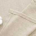 BGment Oatmeal Linen Curtains 84 Inch Length 2 Panels Set for Living Room, Sand Semi Sheer Drapes Light Filtering Window Treatments with Grommet for Bedroom No See Through, Each 52 Inch Wide