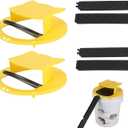 Mouse Bucket Trap for 5 Gallon Bucket, Auto Reset Bucket Lid Mouse Trap, Reusable Rodent Catching Solution for Garage Basement Warehouse Indoor Outdoor(2PACK)