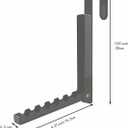 Over Door Hooks Hanger,Foldable Over Door Drying Laundry Hooks for Hanging Clothes 6 Groves Over Door Towel Racks for Clothes,Coat, Behind Back of Door Bathroom,Bag and Robe 1Pcs(Grey)