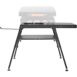 Grill Griddle Stand for Blackstone 22 Inch,17 Inch Tabletop Griddle, Griddle Table with Side Shelf & Sub-shelf and Paper Towel Holder, Support to Add Wheel and Magnetic Tool Holder or Grill Caddy