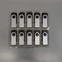 10-Pack Enfain 16GB USB 2.0 Swivel Flash Drives: Shareable Data Storage for Home & Office Use (Black)