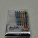 Zebra Pen Doodlerz Gel Stick Pen, Bold Point, 1.0mm, Assorted Glitter Colors, 10 Pack