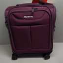 Hanke Underseat Carry On Luggage with Wheels, Lightweight Small Suitcase Airline Approved 16 Inch Softside Personal Item Travel Bag for Women Men, Compact Under Seat Luggage with Spinner Wheels,Purple