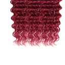 99j Human Hair Bundles Burgundy Deep Wave Bundle Mixed Length 3 Bundles 22 24 26 Inch CnumGunm Brazilian Virgin Remy Hair Extensions
