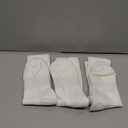 Women's Scrunch Crew Socks Retro 3-Pack Solid Cotton Boot Calf Socks Chunky Ribbed Cozy Slouchy Socks Size 5-11