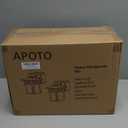 APOTO 2 Pack Outdoor Light with GFCI Outlet, Black Dusk to Dawn Porch Lights Outdoor Wall Light Fixture with Outlet, Aluminum Exterior Lighting Fixtures Wall Mount, Waterproof Outside Lights for House