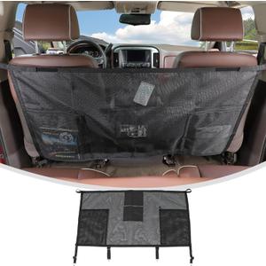 Linskip Pickup Truck Dog Barrier - Pet Divider Net Compatible with F150 RAM Silverado Colorado GMC Sierra Tuntra & 2025 4Runner, Pet Restraint Car Backseat Divider Mesh(52.5" Wide) Linskip Pickup Truck Dog Barrier - Pet Divider Net Compatible with F150 RAM Silverado Colorado GMC Sierra Tuntra & 2025 4Runner, Pet Restraint Car Backseat Divider Mesh(52.5" Wide)
