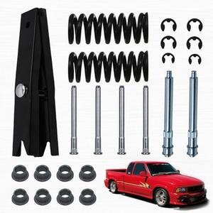 RULLINE Door Hinge Repair Kit with Spring Tool - Compatible with 94-04 Chevrolet S10 Door Roller pin Hinge with Tools and Springs