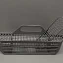 Universal Dishwasher Cutlery Basket Replacement WD28X10128 Dishwasher Utensil Silverware Basket, Compatible with Part No. AH959351, EA959351, PS959351, WD28X10127, WD28X10132