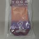Pilates Grip Yoga Socks with Grips for Women, Colorful Non Slip Crew Athletic Socks for Barre, Anti-Slip Design.