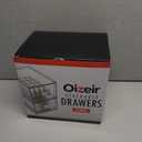 Oizeir Clear Drawer Organizers - Acrylic, Durable, Stackable, Pull-Out Drawer - Great for Medicine, Cosmetics, Makeup and Bathroom Organization (4.5" High | 2-PACK)