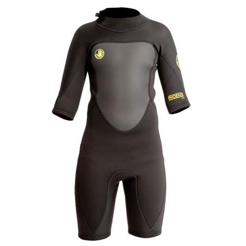 Body Glove Phoenix 2mm Kids Wetsuit for Boys Girls, Neoprene Back-Zip Short Sleeve Springsuit, Full Wet Suits Keep Warm in Cold Water for Water Sports Swimming Surfing Snorkeling Diving, 14
