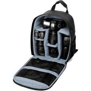 Waterproof SLR/DSLR Camera Backpack Shoulder Bag Travel Case for Canon Nikon Sony Digital Lens (Medium, Grey)